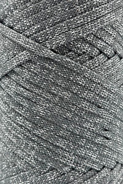 SENSY 200Gr Premium Glitter Polyester Thread - Macrame Supla String and Bag Thread Gray