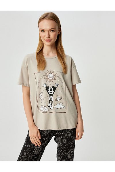 Koton Set de 2 pijamale din bumbac imprimat