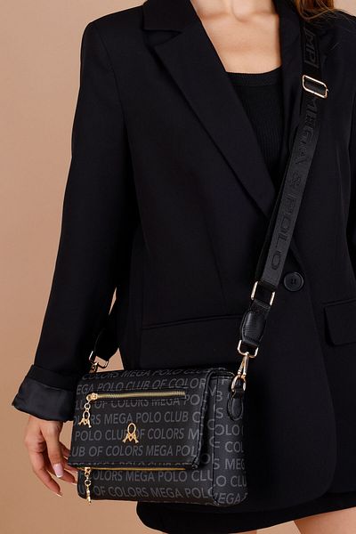 Getcho Geantă de damă Lorna cu curea reglabilă cu monogramă