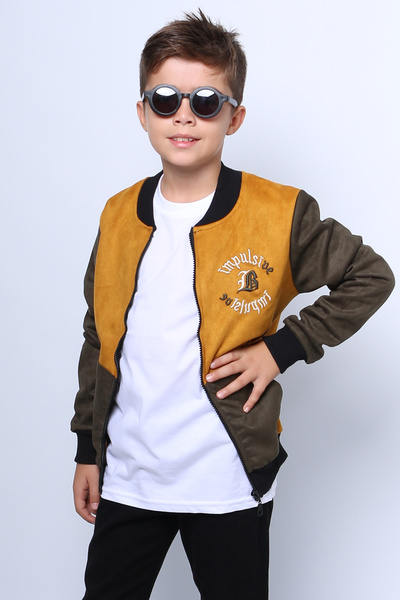 HÇM ERKEK ÇOCUK KOLEJ CEKET FERMUARLI BASKILI CEPLİ C32