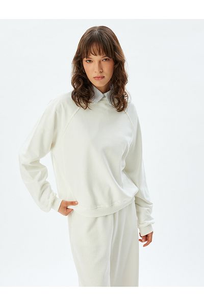 Koton Basic Sweatshirt Crew Neck Long Sleeve