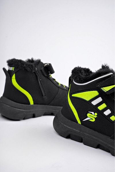 Neva'nın Butiği Unisex Παιδικές μπότες με χρώμα γούνα Velcro Cold Proof
