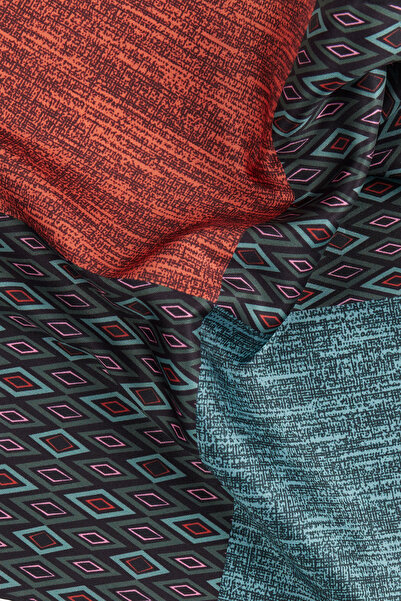 ALTINYILDIZ CLASSICS Men's Green-Burgundy Handkerchief