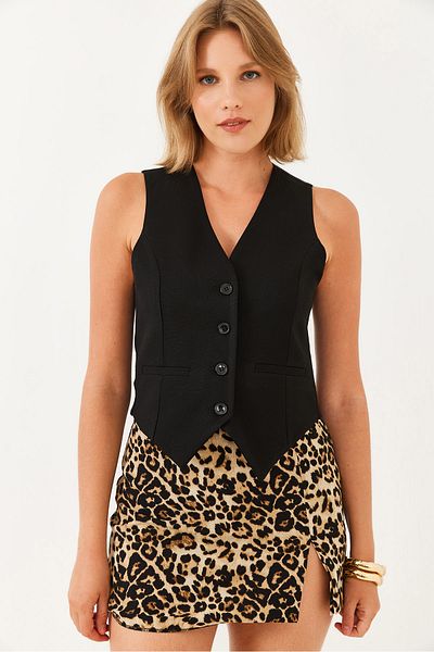 Bianco Lucci Women's V-Neck Viscose Vest 60251839