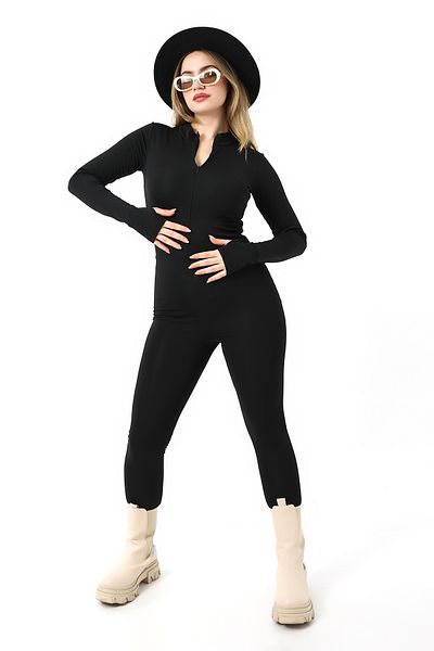 DeChival Winter Long Fleece Jumpsuit - Women