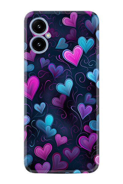 omix X5 Kılıf Boutique Baskılı Resimli Mavi Kalp Pcode -082