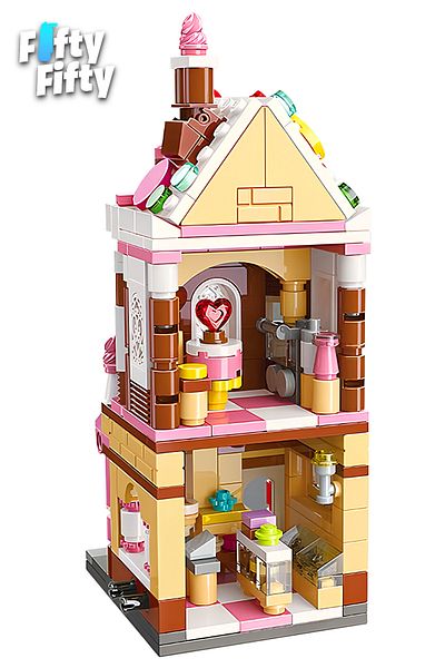 Vagonlife Keeppley City Corner/City Corner Series Dessert Store (344 Pieces) Toy Building Set Ffk-0101