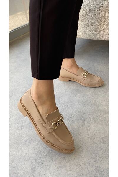 MODAADAM Women's Como Casual Loafer Shoes - Nude