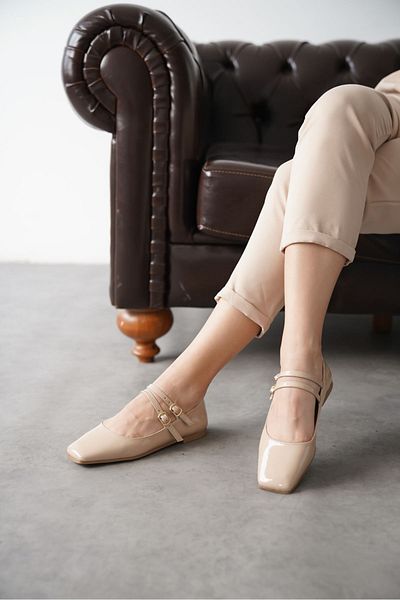 MODAADAM Γυναικεία παπούτσια Ravello Ballerina - Skin-Patent