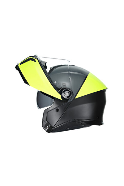 AGV Tourmodular Multi Balanca Matt Black Yellow Çene Açılır Kask