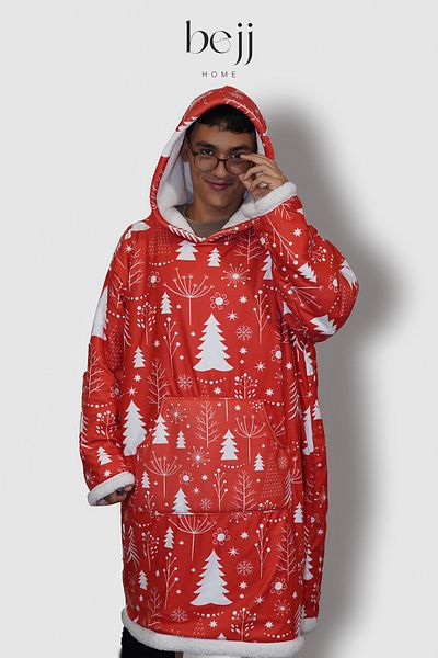 ECEMRE Wearable Tv Blanket Digital Print - Oversized Sweatshirt & Hoodie & Poncho & Fleece