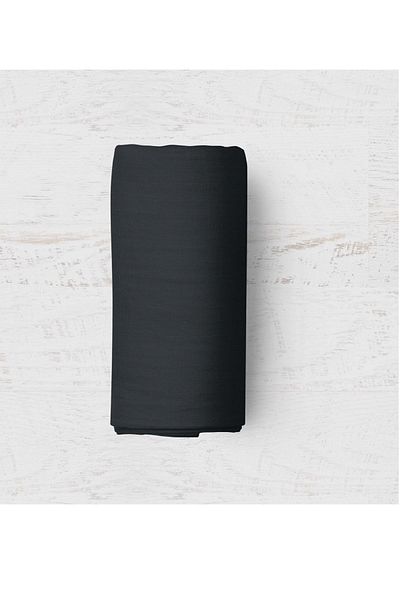 Maki Black Single Elastic Sheet Set