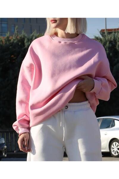 Pupa سويت شيرت نسائي سميك من الصوف برقبة دائرية - 3 خيوط مرتفعة