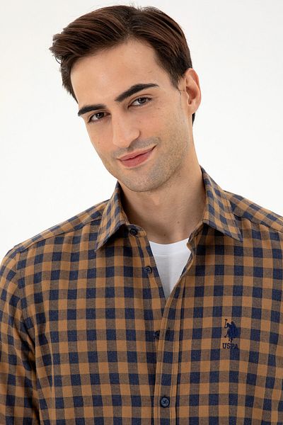 U.S. Polo Assn. Men's Yellow Long Sleeve Shirt 50296607 -Vr094