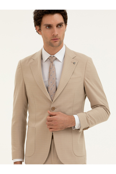 Cacharel Bej Slim Fit Takım Elbise 50289003-VR011