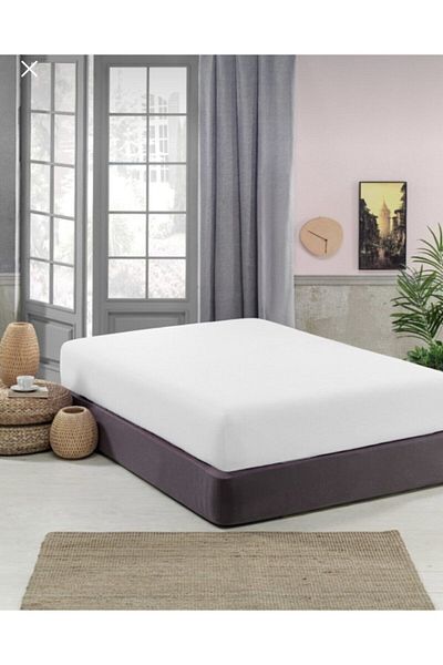 MODA HOME Elastic Combed Cotton Bed Sheet