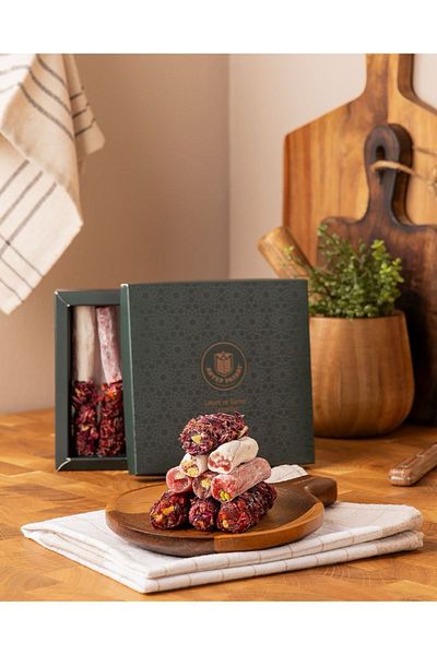 Antep Pazarı Wick Turkish Delight - Pistachio, Mixed Condiment - 330 Gr