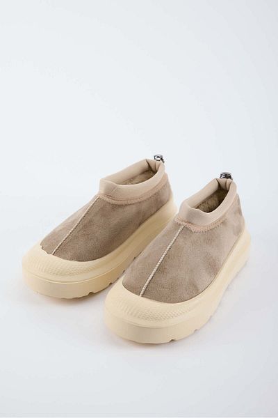 selinshoes Poppy Suede Flat Sole Women's Short Boots - Beige Suede