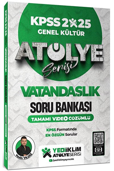 Yediiklim Yayınları 2025 Kpss Genel Kültür Atölye Serisi Vatandaşlık Tamamı V...