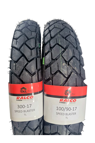 RALCO TYRES Tvs Raider, 100/90-17 Tl Ve 300-17 Tl Dubleks Lastik Set