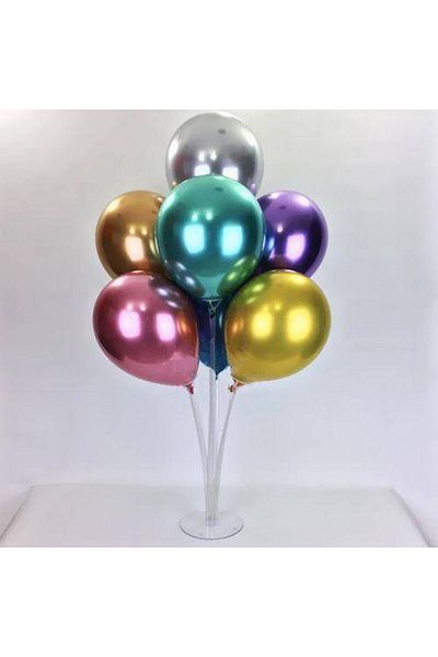 Parti Dükkanım Balloon Stand with Chrome Balloons