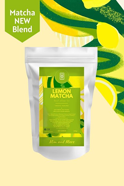 Mim and More Lemon Matcha - Limon Aromalı Matcha, 100 gr