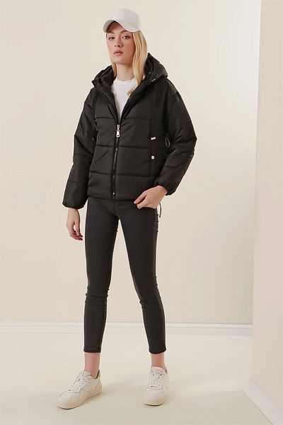 Rodi Women's Puffer Jacket Short Hooded Ds22Kb 025117