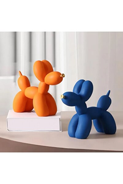 Dekoromi Balon Köpek Biblo (21x18cm) 2 Adet