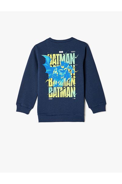 Koton Лицензиран суичър Batman - дълъг ръкав, кръгло деколте, качулка