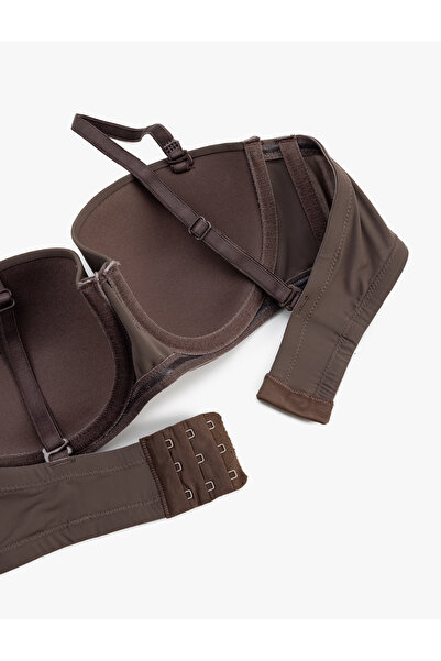 Koton Σουτιέν χωρίς επένδυση στράπλες και κάτω σύρμα - Αποσπώμενος ιμάντας