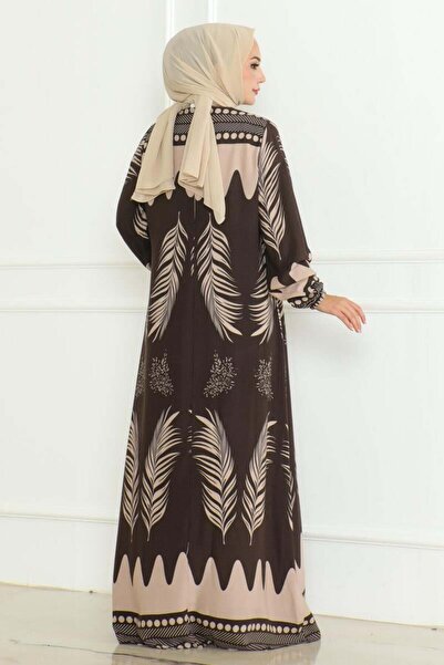 SGS Φόρεμα βισκόζης με δέσιμο στο λαιμό ΚΑΦΕ