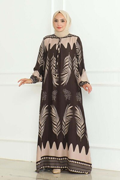 SGS Φόρεμα βισκόζης με δέσιμο στο λαιμό ΚΑΦΕ