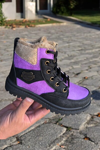 Nubbock Cizme zilnice confortabile, mov, impermeabile, pentru fete NK1086