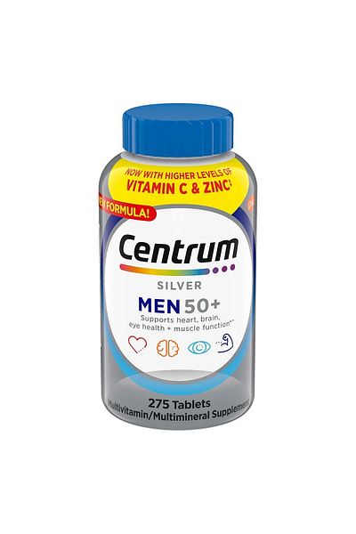 Nature Made Centrum Silver Men 50+ - 275 Tablets Multivitamin and Multimineral Supplement
