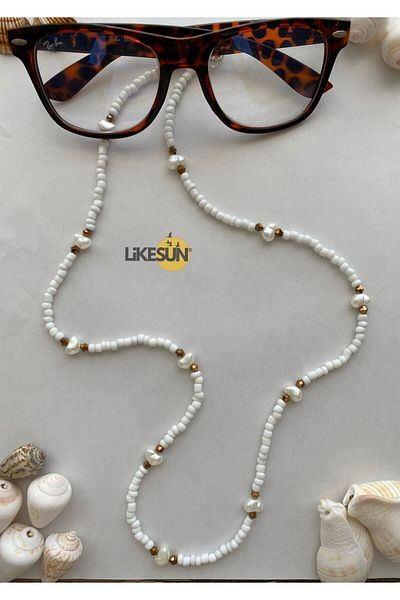 LiKESUN Işıl Collection - Double Wrapped Necklace with Glasses Strap, Rope Antique and Chain Detail