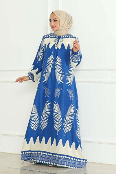 SGS Φόρεμα Indigo Viscose - Με δέσιμο στο λαιμό