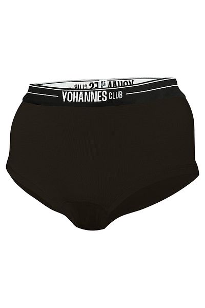 Yohannes Club Μαύρο Γυναικείο Σετ Εσώρουχα - Τρίγωνο Σουτιέν και Boyshort