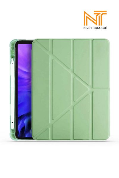 Nezih Case iPad Air 4/5/6 Compatible 11 Inch Pen, Stand with Section, Smart Case with Sleep Mode