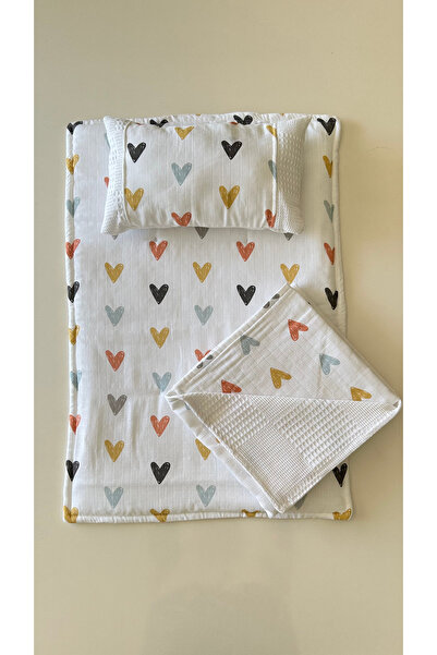 GİZGİYİM طقم حفاضات أطفال من الموسلين مكون من 3 قطع |   100% قطن |   بطانية +...