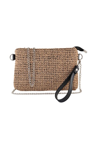 KEEBA Тъкана кошница Taba - clutch, вечерна и парти чанта, ръчна и раменна чанта