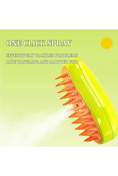 DUHALINE Steam Cat & Dog Comb Pet Grooming Brush with Bowl Cat Dog Hair Collector