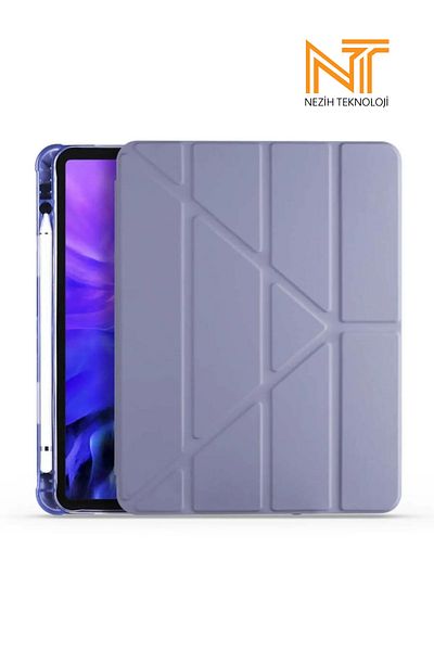 Nezih Case iPad Air 4/5/6 Compatible 11 Inch Pen, Stand with Section, Smart Case with Sleep Mode