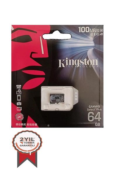 Kingston Kingstone 64 Gb Memory Card 100 Mb/S Select Plus