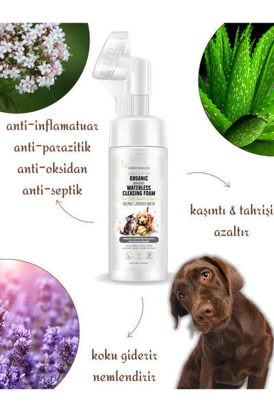 Greenwich Zero Point of Beauty Pati Köpük 150 ml | Kuru Şampuan | Tüy Dökme Karşıtı Pire Kene Parazit Uzaklaştırıcı | Kedi Köpek