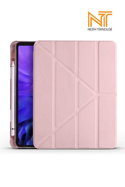 Nezih Case iPad Air 4/5/6 Compatible 11 Inch Pen, Stand with Section, Smart Case with Sleep Mode