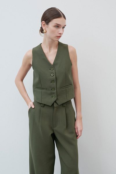 VATKALI V-Neck Short Vest