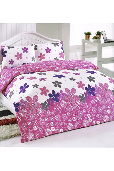 GROOWY Set cuvertură de pilota unică Daisy Pink