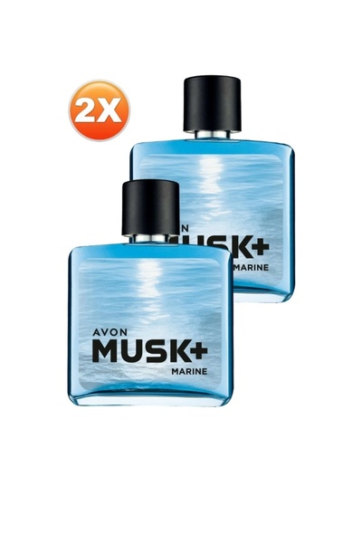 AVON Musk Marine Erkek Parfüm Edt 75 Ml. İkili Set