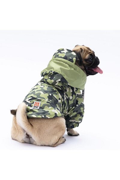 Pawstar Green Dijon Dog Coat Dog Raincoat Dog Outfit Dog Dress