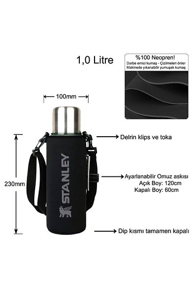 Stanley Neoprene Thermos Case with Shoulder Strap - 1.0 Lt Adventure (WITHOUT HANDLE)